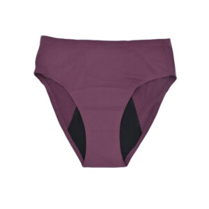 Bombacha Menstrual Tiro Alto, Color Bordó. ( Frente )